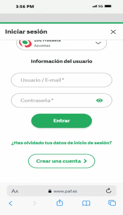 Código promocional PAF - 1