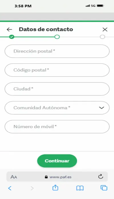 Código promocional PAF - 3