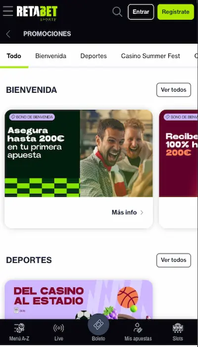 Registro en Retabet - 1