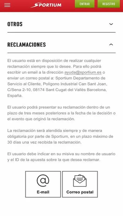 Seguridad: ¿es Sportium fiable?