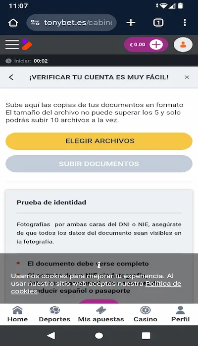 Seguridad: ¿Tonybet es confiable?