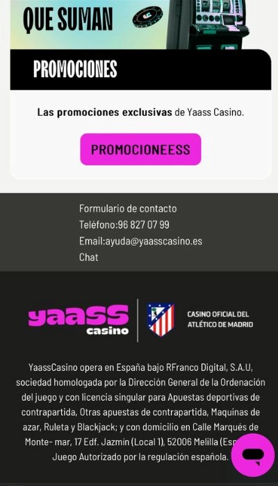 YassCasino soporte