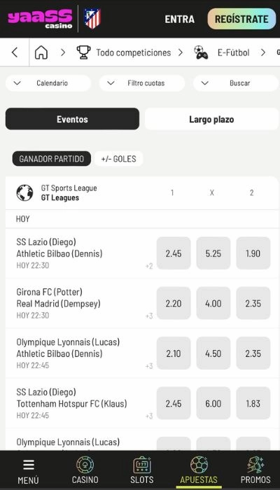 YassCasino apuestas esport