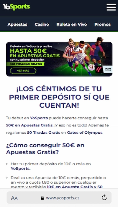 ¿Cómo consigo el bono de YoSports?
