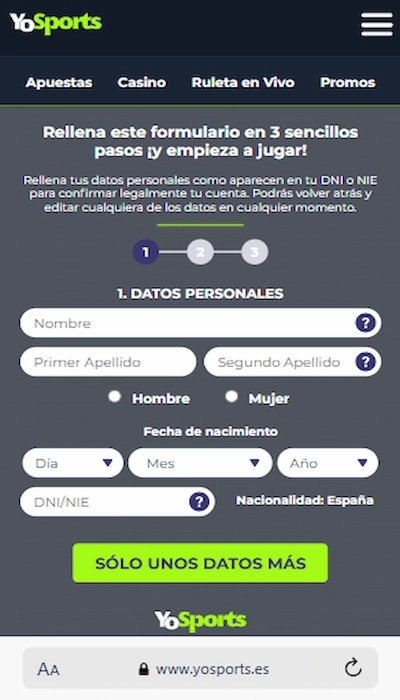 Código promocional YoSports - 4