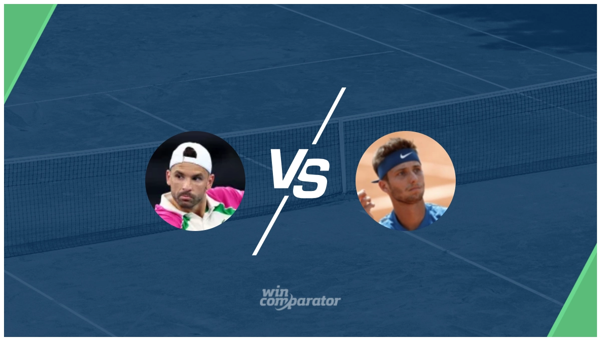 Grigor Dimitrov Corentin Moutet prediction