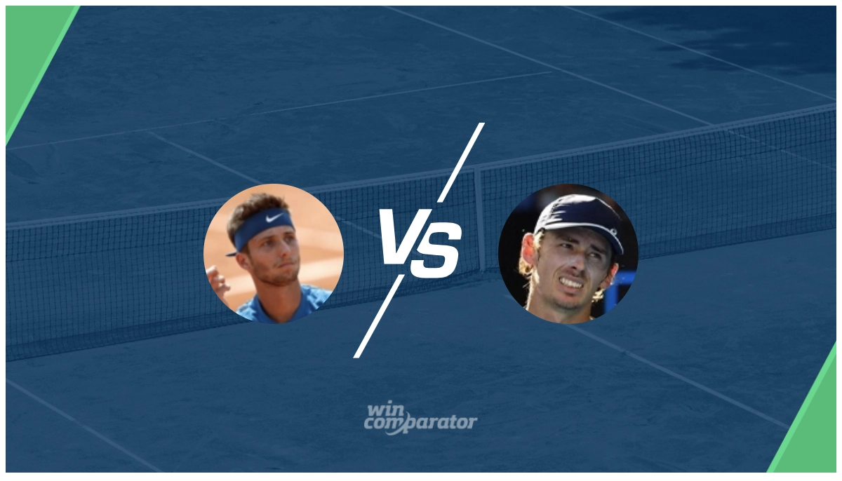 Corentin Moutet Alex De Minaur prediction