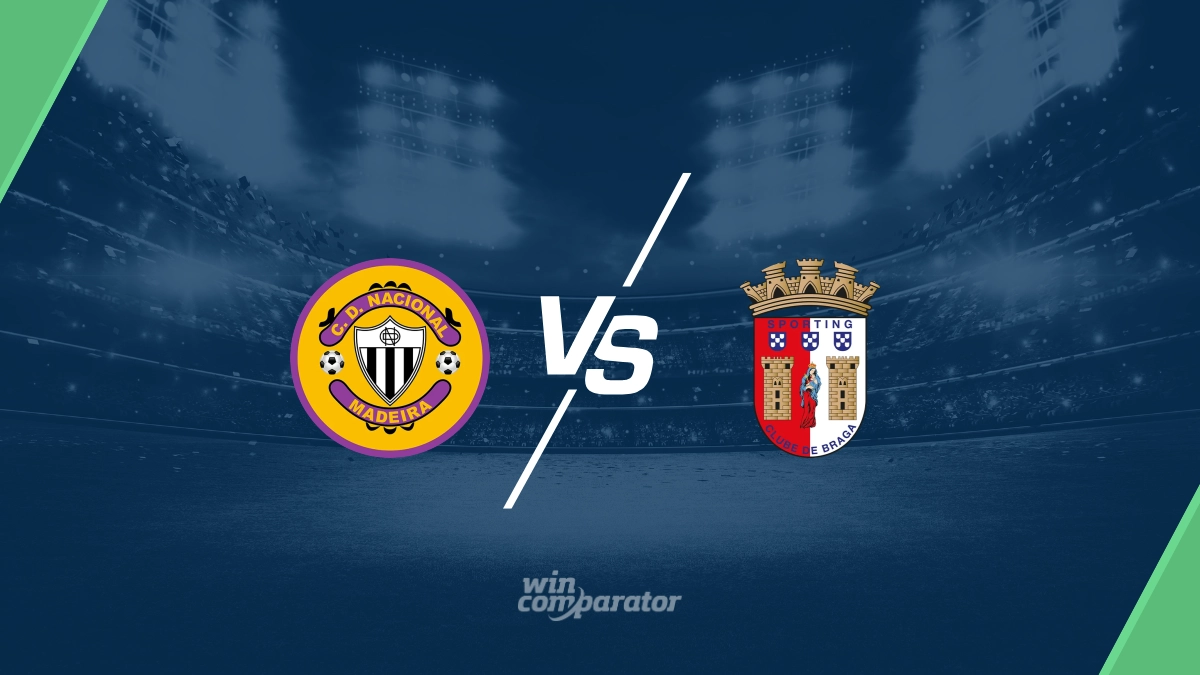 Nacional Madeira vs SC Braga Tipp